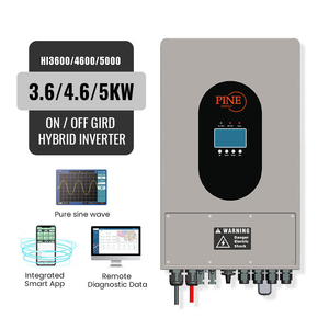商用混合动力3Kw 4Kw 5Kw并网太阳能电池存储系统，带2 Mppt单输出混合太阳能逆变器 - Product Image 1