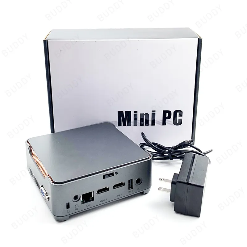 โปรเซสเซอร์มินิพีซีรุ่น PC12Th ขนาดเล็ก N95ธุรกิจ N100คอมพิวเตอร์พีซีขนาดเล็ก Win11เกมพีซี