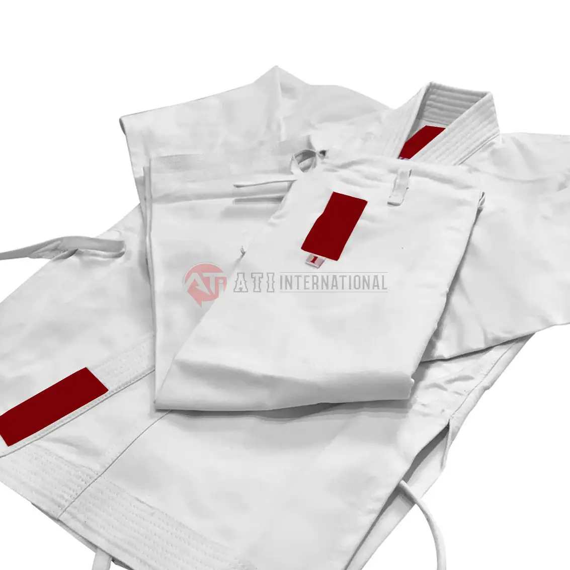 Tela de sarga hombres y mujeres Karate Gi estudiante uniforme hombres Venta de fábrica para venta al por mayor Judo Bjj uniforme logotipo personalizado