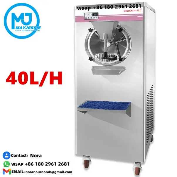 30L ~ 40L macchina per Gelato duro italiano macchina per Gelato con congelatore in lotti in vendita