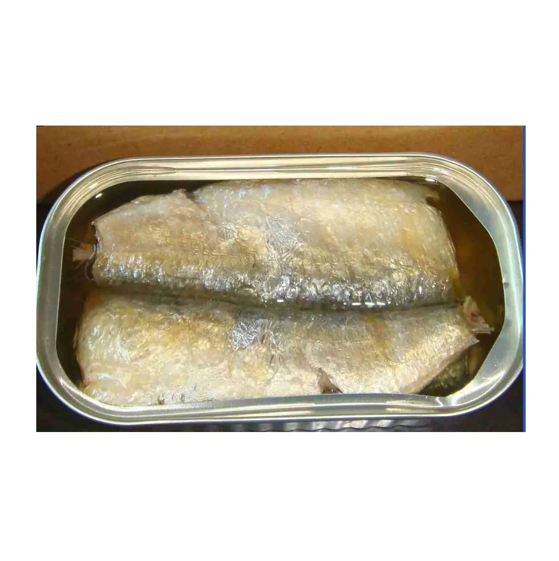 Mariscos enlatados de calidad pura Pescado enlatado Sardina enlatada en salmuera/aceite vegetal Stock a granel disponible para la venta