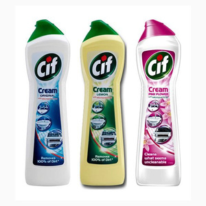 קרם לניקוי משטחים רב תכליתי מקורי של Cif למטבח ולאמבטיה, ריח בריז אוקיינוס, 100% הסרת לכלוך עם ניקוי טבעי