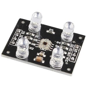 TCS230 TCS3200 modulo sensore di colore RGB sensore di riconoscimento del colore della luce modulo rilevatore con 4 LED compatibile con MCU