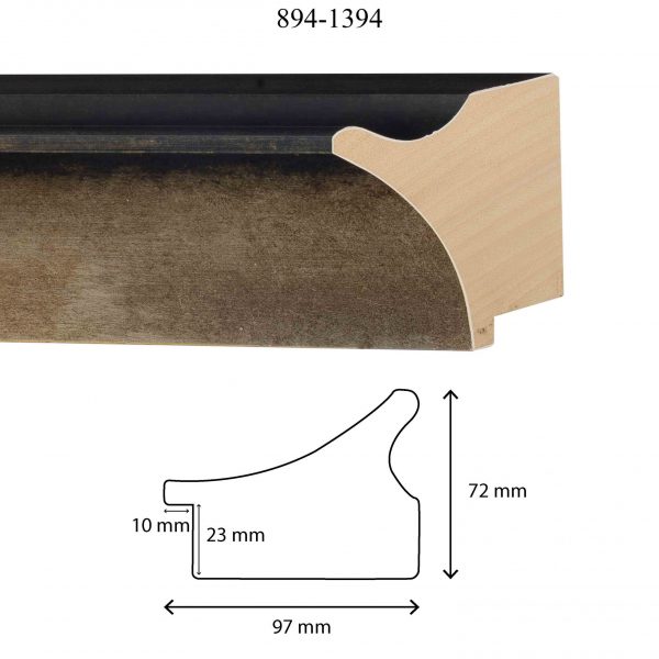 Silver stained finish