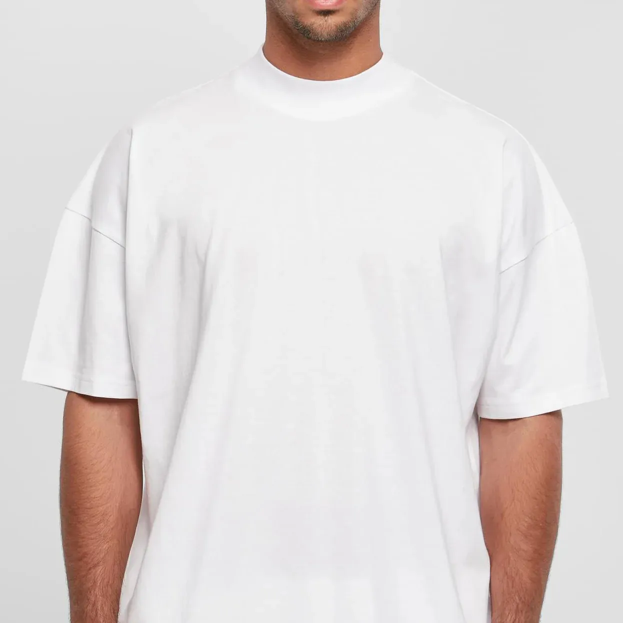 Top calidad italiana nuevo estilo tu propia marca diseñador de moda camiseta hombres moda Blanc camiseta Casual Oversize camiseta