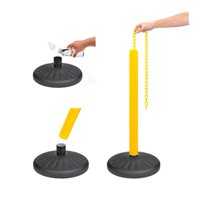 Post-w màu vàng/đen nhựa <span class=keywords><strong>stanchion</strong></span> để tổ chức kiểm soát đám đông dòng hàng đợi - Product Image 4