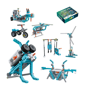 Set di giocattoli con stelo tecnico scientifico didattico per ingegneri meccanici che programmano Robot intelligente e programmabile Set di blocchi di costruzione - Product Image 1