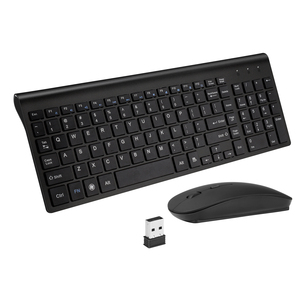 Juego de teclado y ratón inalámbrico, 87 teclas, 2,4 Ghz, todo en uno