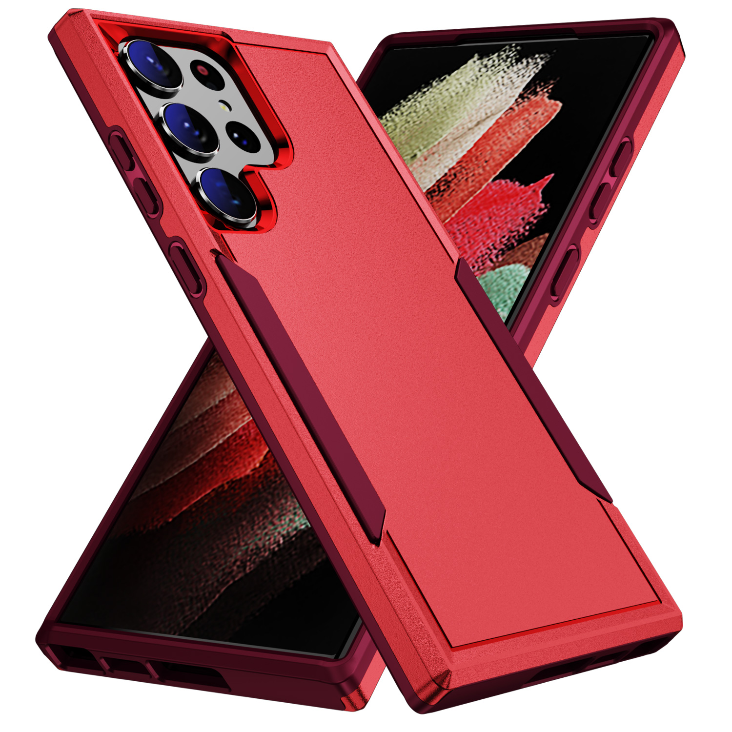 Rojo + rojo oscuro