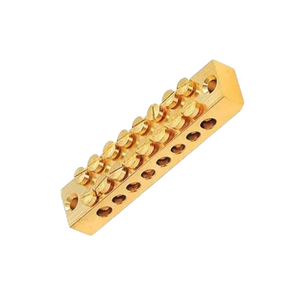 <strong>Customized</strong> Best Quality Brass Neutral Link Bar DIN Rail Power Distribution <strong>Terminal</strong> <strong>Blocks</strong> For Sale - Product Image 5