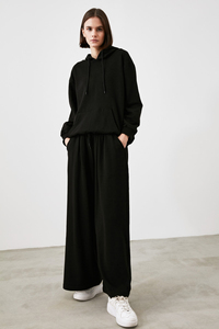 Biểu Tượng Tùy Chỉnh Extrasize Phụ Nữ Sweatsuit Mùa Thu Mùa Đông Quần Áo Chắp Vá Áo Thun Phụ Nữ Tracksuit Phụ Nữ Mồ Hôi Phù Hợp Với 2 Mảnh Thiết Lập - Product Image 3