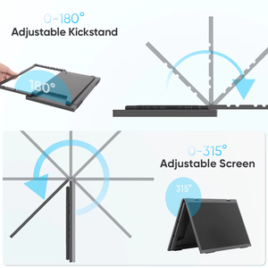 Innovador monitor de ordenador portátil de pantalla dual FreeSync de 15,6 pulgadas con múltiples modos de funcionamiento para Mac Android - Product Image 4