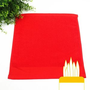 En çok satan satış 100% pamuklu havlular işlemeli logo boyutu 35-35cm hediye havlu kırmızı renk pamuklu havlular
