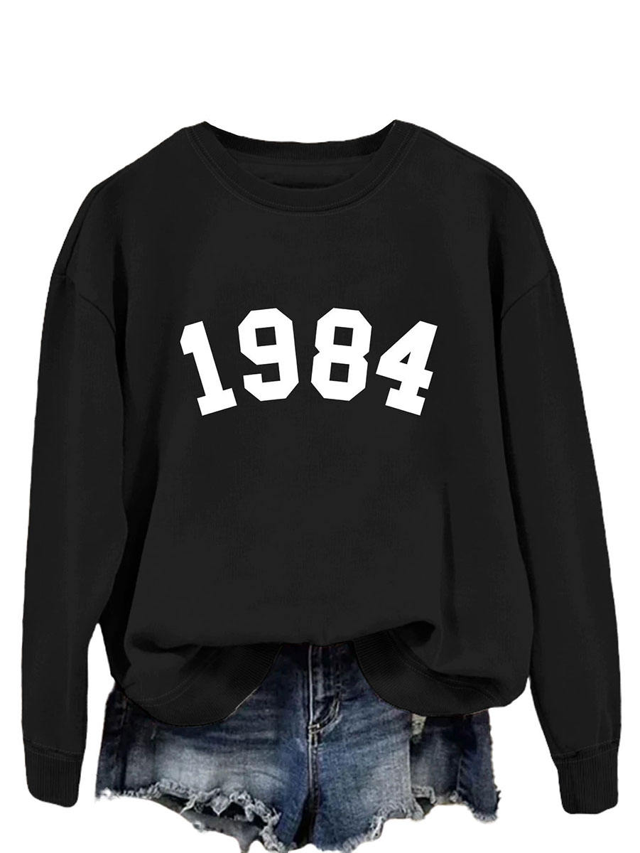 Black sweatshirt (white font)