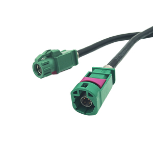 Hsd lá màu xanh lá cây E mã hóa 4pin tốc độ cao LVDS video dòng cáp GPS MIB Màn hình dacar535 4-core cáp cho VW BMW Audi Mercedes - Product Image 1