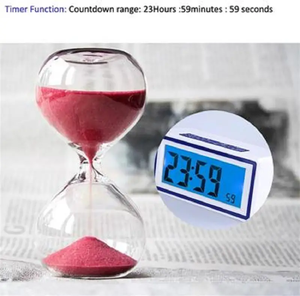 Voice <strong>Control</strong> Backlight Portable <strong>Digital</strong> Alarm Clock for Travel With Snooze, Calendar, <strong>Timer</strong> and <strong>Temperature</strong> - Product Image 3