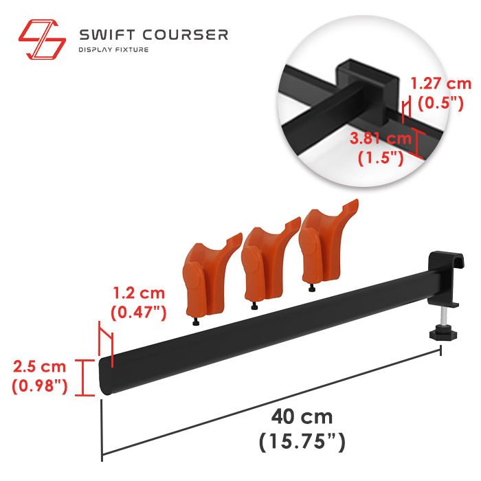 Black Bracket & Orange Holder