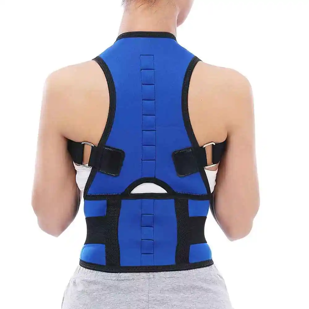 Cintura di supporto per la vita posteriore di alta qualità correttore posturale per la schiena cintura medica lombare cintura elastica nera per il supporto lombare