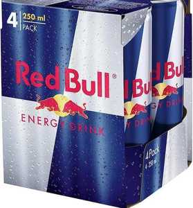 Toptan kırmızı boğa 250 ml enerji içecek taze stok