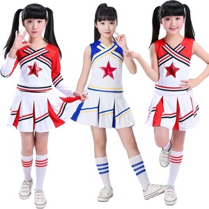 Kızlar kırmızı amigo kostüm çocuk yarışması çocuk amigo amigo grubu okul üniforması dans kostümleri - Product Image 1
