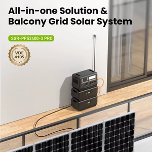 Inversor portátil de 2200W en la red Sistema de energía solar para balcón con controlador MPPT CE para sistema de batería certificado fuera de la red 2048wh - Product Image 6