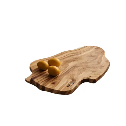 Tabla de cortar de mesa extragrande, herramienta de cocina hecha a mano, para servir picar de madera de oliva