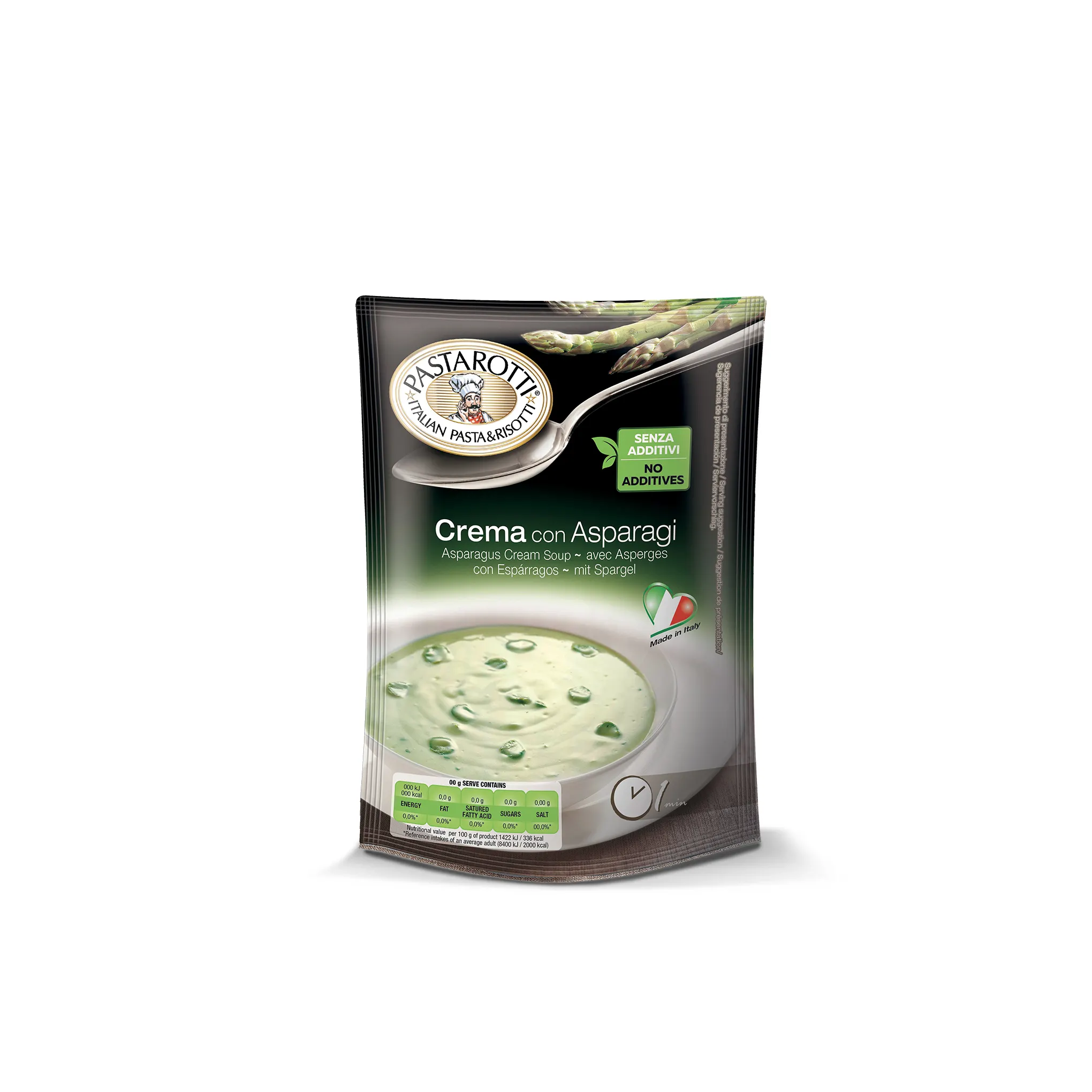 Feito na Itália Italiano Tradicional Premium Espargos Instant Cremoso sopa 90g para Vegetariano