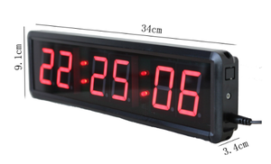 Hot Sale 1,8 Zoll 6-Segment-Display Elektronische Uhr Große LED-Countdown-Intervall-Timer für den Außenbereich Fernbedienung LED-Wanduhr