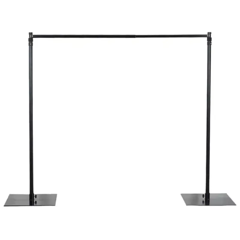 Topfinger סיטונאי תא צילום חזרה Drop Stand צינור ווילון 8ft דוכן רקע תא צילום צינור ווילון