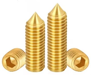 DIN914 M4 M5 paslanmaz çelik koni noktası ile 201 makine vidaları çinko kaplı metrik vida çeşitli uzunlukları A2-70 M2.5 M6 - Product Image 4