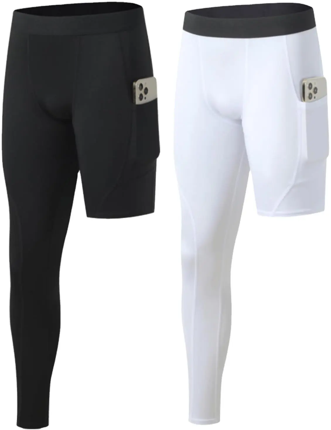 Calças compridas esportivas masculinas de alta qualidade, calças compridas respiráveis para treino de basquete e fitness, leggings esportivas