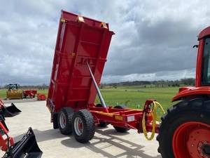 双轴自卸拖车8吨农用倾卸拖车拖拉机农用液压倾卸拖车低价