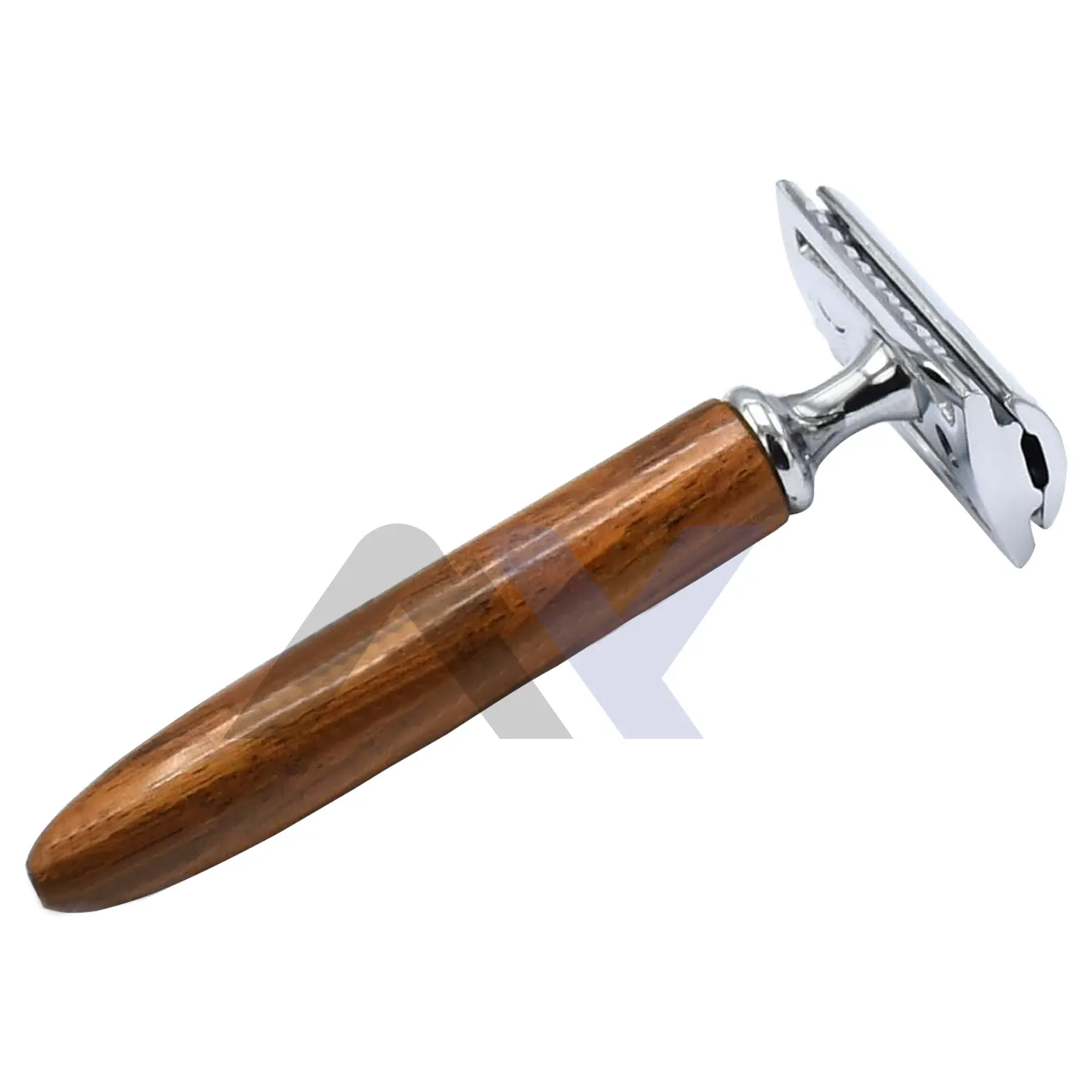 Pisau cukur keamanan gagang kayu klasik pisau cukur ujung ganda pencukur presisi tradisional-alat cukur kualitas Premium pria
