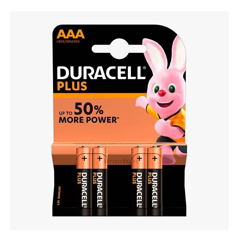 Duracell Plus Power AAA-batterie alcaline-confezione da 4