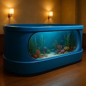 Grand <span class=keywords><strong>aquarium</strong></span> d'intérieur personnalisé de 500 gallons en verre ultra transparent en fibre de verre écologique avec caractéristiques en aluminium Réservoir d'<span class=keywords><strong>aquarium</strong></span> personnalisé - Product Image 3