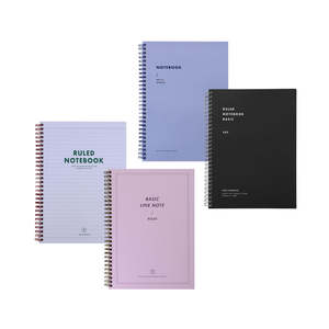 Spring Note 4-Pack Cute Spiral Bound <strong>Striped</strong> <strong>Notebook</strong> 100-Page Offset Paper Loose-Leaf A5 A6 B5 Address Book for School Use - Product Image 2