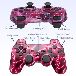 BT Pro Controller per PS3 Controller Wireless compatibile con Playstation 3 doppio Shock sensore di movimento a distanza Gamepads - Product Image 6