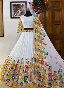 PRESENTING NEW DESIGNER PRINTED LAHENGA <strong>CHOLI</strong> Featuring Printed Lehenga <strong>Choli</strong> in Heavy Muslin Cotton. Quality Is Worth Paying - Product Image 5