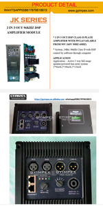 PRO Audio PA System Sound-Speaker DSP модуль усилителя активной мощности 3CH Class-D Plate усилитель для активного двустворчатого динамика - Product Image 3