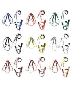 บังเหียนบังเหียนบังเหียนบังเหียนสำหรับขี่ม้าปรับได้หลากสีมัลติฟังก์ชัน - Product Image 5