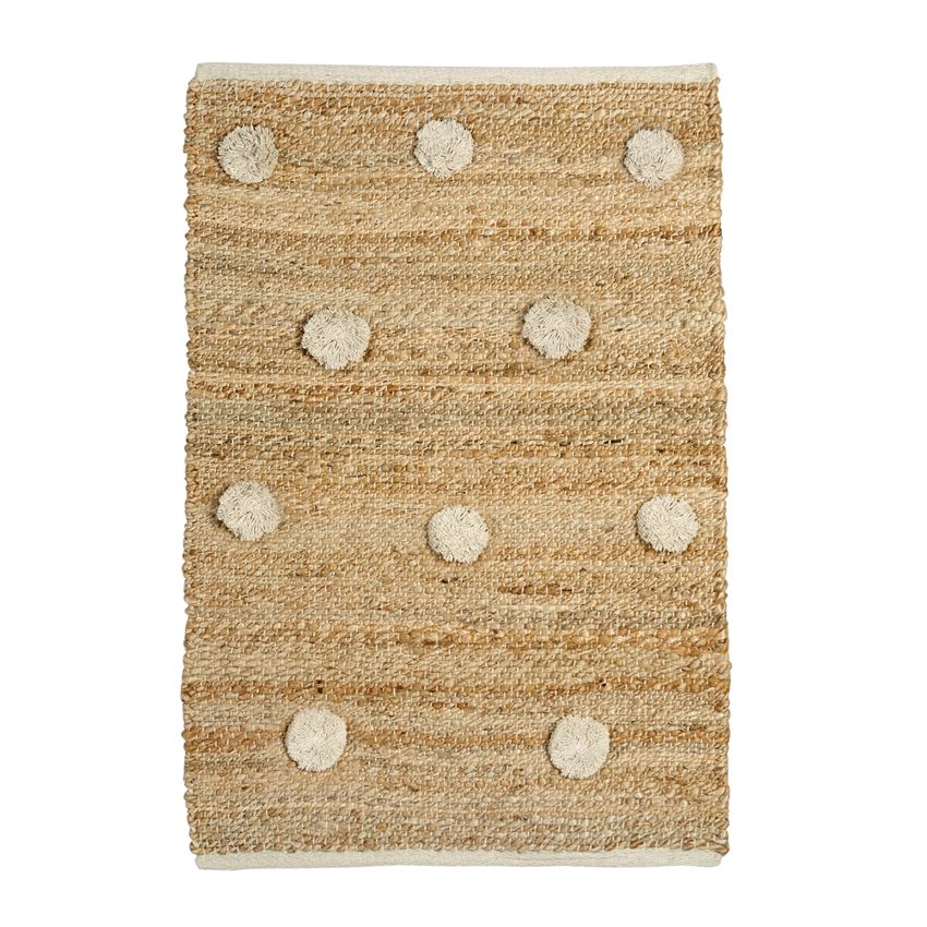 Jute naturel et blanc