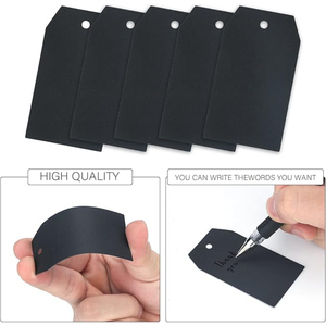 Etiqueta colgante de papel personalizada de alta calidad, etiquetas de ropa de lujo, tarjeta de cabecera de etiqueta, diseño personalizado aceptado para etiquetado de precios de ropa - Product Image 5