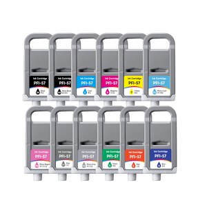 HS 12 renk PFI-57 PFI57 uyumlu mürekkep Canon için kartuş imagePROGRAF PRO-561 541 <span class=keywords><strong>521</strong></span> 560 540 520 PRO-540s PRO-560s yazıcı