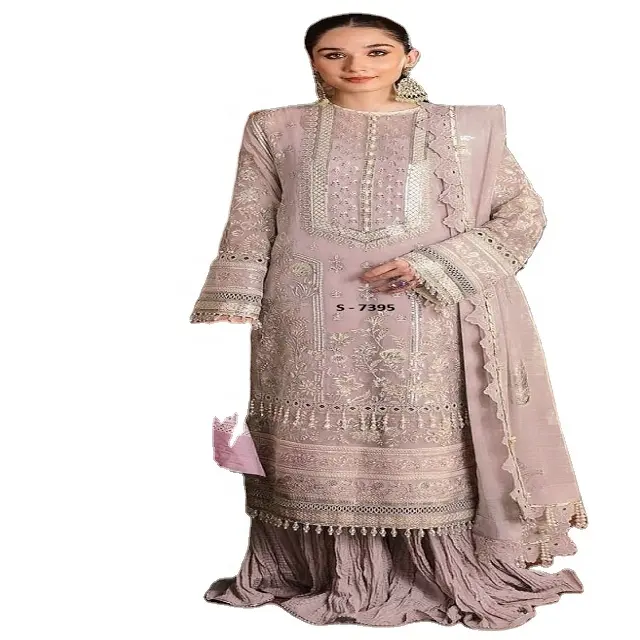 Vestito pakistano delle donne del progettista vestito pakistano da sposa per la festa di diserbo dal fornitore indiano ed esportatore panno indiano e pakistano