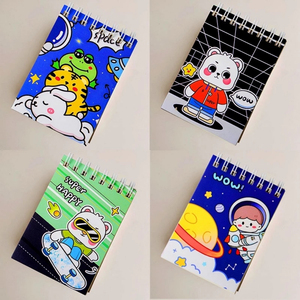 Cuaderno Escolar de Dibujos Animados, Cubierta Suave con Encuadernación en Espiral para Estudiantes A6 A7, Mini Bloc de Notas en Espiral - Product Image 4