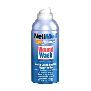 Neilmed WoundWash 177 mL (6 Fl Oz) - Sterile Saline <strong>Solution</strong> to Clean Wounds Ready to Use - Product Image 1