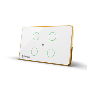 Menzilli Dong akıllı aydınlatma kablosuz 4 gang akıllı WiFi dokunmatik anahtarı - Product Image 4