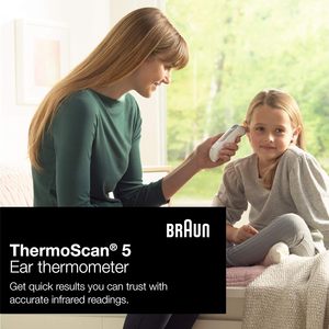 Braun Thermo scan 5 Ear Thermometer-Chỉ số ổn định exactemp cho độ chính xác chuyên nghiệp, hiển thị kỹ thuật số - Product Image 2