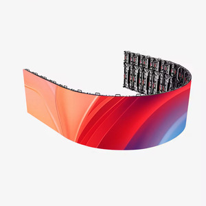 LED-Panel-Bildschirm Voll farbiges HD P2 P2.5 P3 P4 P5 Flexibles LED-Panel RGB Gebogenes flexibles LED-Board Soft-LED-Modul Für Anzeigen anzeige - Product Image 2