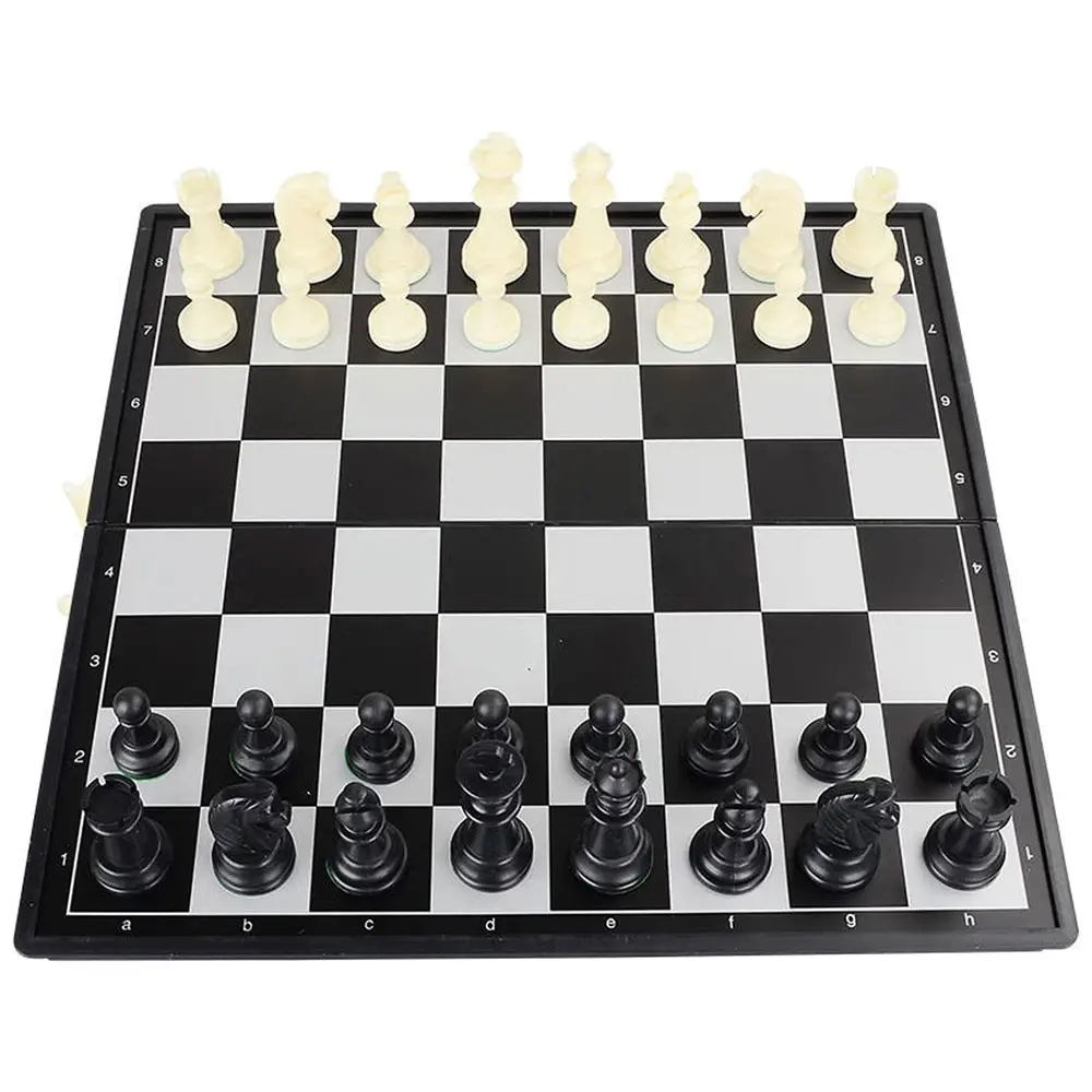 Wholesale Tournament Chess Game Travel Folding Board Base Gold and Chess Pieces